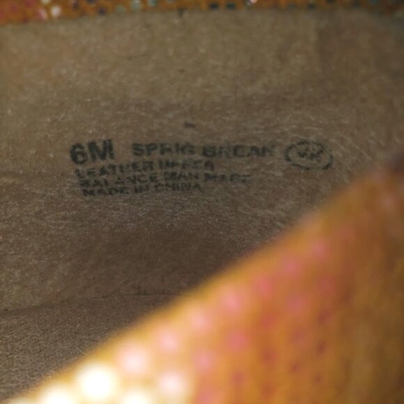 AEROSOLES * Peep Toe ShoesWedge Multi Floral Spring Break Leather Upper SZ 6M - Picture 7 of 11